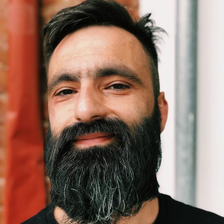 Portrait of Kieran, community mentor and Italian cuisine specialist